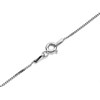 Silver Cubic Zirconia Floating Heart Necklace - F3458 Alternative Image