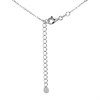 Silver Cubic Zirconia Teardrop Cluster Necklace - F35141 Alternative Image