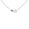 Silver Cubic Zirconia Knot Necklace - F35159 Alternative Image