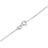 Silver White And Red Cubic Zirconia Dolphin Necklace - F3515 Alternative Image