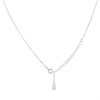 Silver Cubic Zirconia Bow Necklet - F35164 Alternative Image