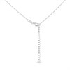 Silver Baguette CZ Teardrop Necklace - F35174 Alternative Image