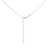 Silver Yellow Gold Plated Cubic Zirconia Cluster Twist Necklace - F35175 Alternative Image