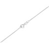 Sterling Silver Cubic Zirconia Teardrop And Clover Leaf Necklace - F3536 Alternative Image