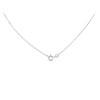Silver Cubic Zirconia Oval Drop Necklace - F3564 Alternative Image