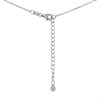 Silver Cubic Zirconia Angel Wing Necklace - F3587 Alternative Image