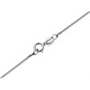 Silver Cubic Zirconia Cross Heart And Chain - F3617 Alternative Image