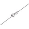 Silver Cubic Zirconia Angel Cross Necklace - F3622 Alternative Image