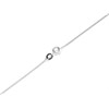 Silver And Rose Gold Plated Cubic Zirconia Two Crosses And Chain - F3624 Alternative Image