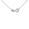 Silver Cubic Zirconia Cross And Chain - F3642 Alternative Image