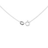 Silver Cubic Zirconia Cross Heart Necklace - F37002 Alternative Image