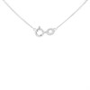 Silver Cubic Zirconia Celtic Cross And Chain - F37004 Alternative Image