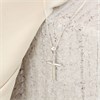 Silver CZ Cross And Chain - F37005 Alternative Image