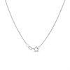 Silver Diamond Cut Edge Cross Necklace - F3714 Alternative Image