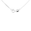 Silver Flower Oval Locket And Chain - F43003 Alternative Image