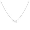 Silver And Diamond 21mm Heart Locket And Chain - F43006 Alternative Image