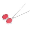 Silver Oval Cubic Zirconia Locket - F4304 Alternative Image