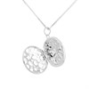 Silver Cubic Zirconia Filigree Locket - F4325 Alternative Image