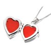 Silver Cubic Zirconia Heart Locket And Curb Chain - F4343 Alternative Image