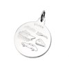 Silver Double Sided St. Christopher Medallion - 20mm - F4747 Alternative Image