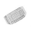 Silver Cubic Zirconia Signet Ring - F5101 Alternative Image
