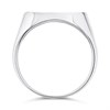 Silver Rhodium Plated Cubic Zirconia Signet Ring - F5112 Alternative Image