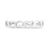 Silver Open Hearts Band Ring - F54007 Alternative Image