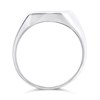 Silver Oval Signet Ring - F54008 Alternative Image