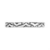Silver Hearts Band Ring - 2mm - F54013 Alternative Image