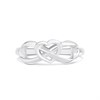 Silver Infinity And Heart Knot Ring - F54014 Alternative Image