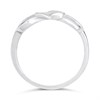 Silver Infinity And Heart Knot Ring - F54014 Alternative Image
