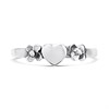 Silver Heart Flower Toe Ring - F5605 Alternative Image