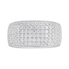 Silver Pave CZ Band Ring - F5938 Alternative Image