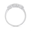 Silver Triple Cluster CZ Ring - F5941 Alternative Image
