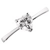 Silver Heart Cubic Zirconia Ring - F5998 Alternative Image