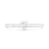 Silver Cubic Zirconia Heart Ring - F60010 Alternative Image