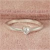 Silver Cubic Zirconia Heart Ring - F60010 Alternative Image