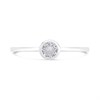 Silver Cubic Zirconia Solitaire Ring - F60012 Alternative Image