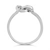 Silver Cubic Zirconia Knot Ring - F60015 Alternative Image