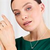 Silver Cubic Zirconia Bow Ring - F60017 Alternative Image