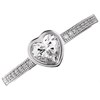 Silver Heart Cubic Zirconia Ring - F6006 Alternative Image