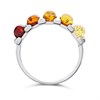 Silver Mixed Amber Ombre Ring - F60103 Alternative Image