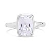 Silver Cushion CZ Ring - F60119 Alternative Image