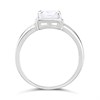 Silver Cushion CZ Ring - F60119 Alternative Image