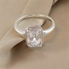 Silver Cushion CZ Ring - F60119 Alternative Image