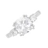 Silver Cubic Zirconia Three Stone Ring - F6029 Alternative Image