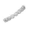 Silver Cubic Zirconia Half Eternity Ring - F6033 Alternative Image