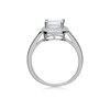 Silver Cushion Cubic Zirconia Halo Ring - F6034 Alternative Image