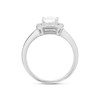 Silver Cubic Zirconia Halo Ring - F6041 Alternative Image