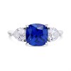 Silver Cubic Zirconia Trilogy Ring - F6053 Alternative Image